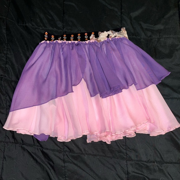 Pink and purple 2 piece dance costume - Picture 8 of 10